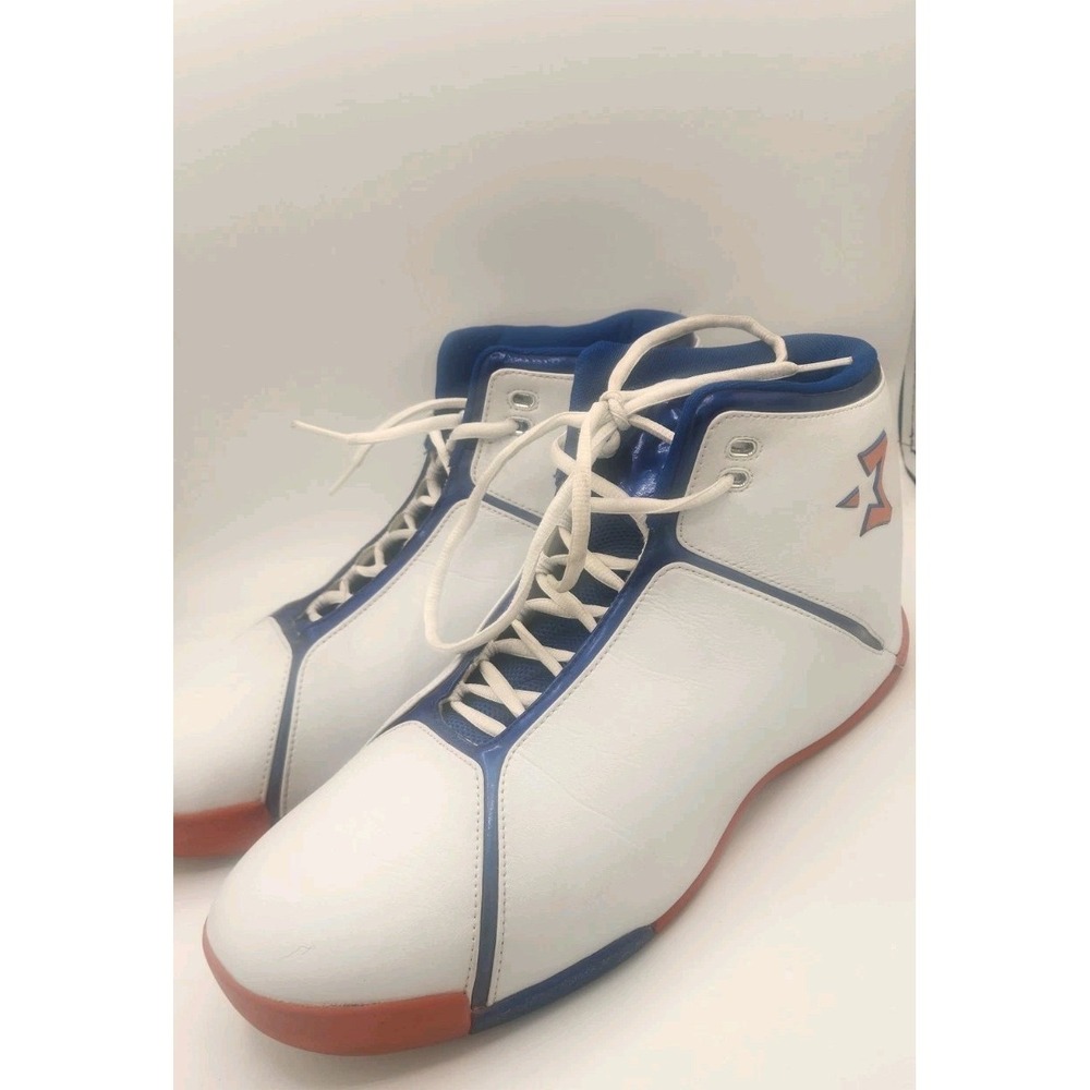 Y2K Starbury Basketball Shoes Stephon NY Marbury High Tops White/Blue/Orange